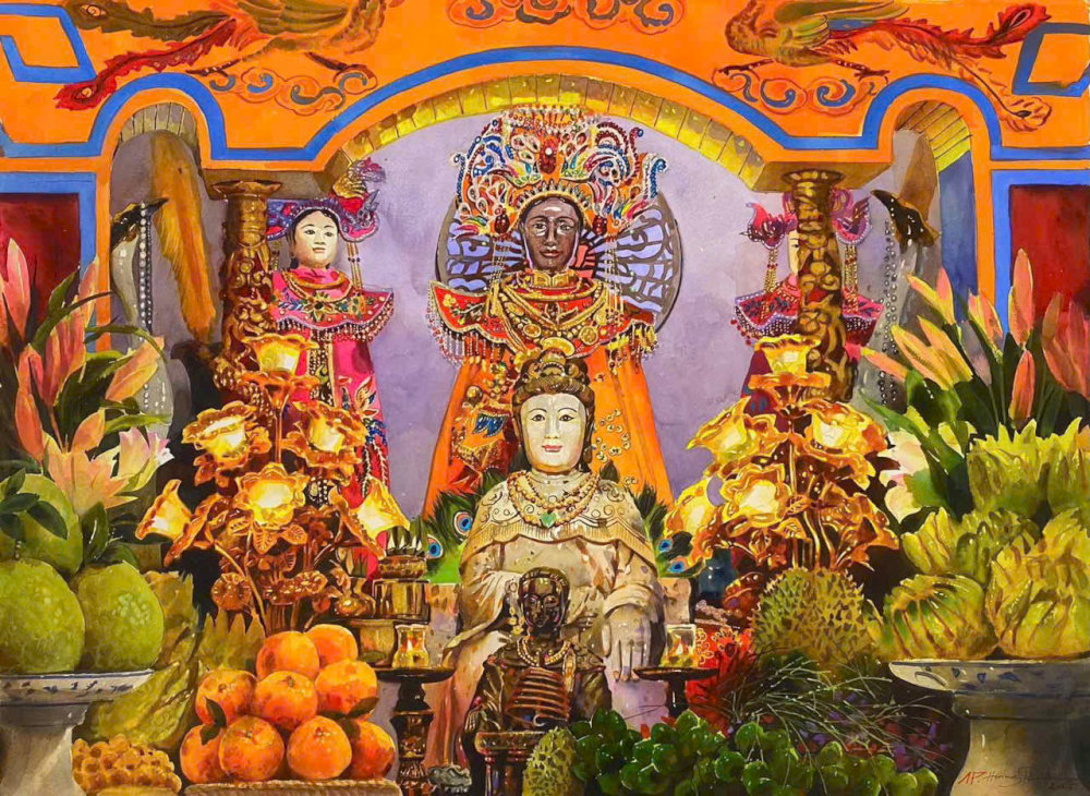 Khu vực Chánh Điện rộng rãi